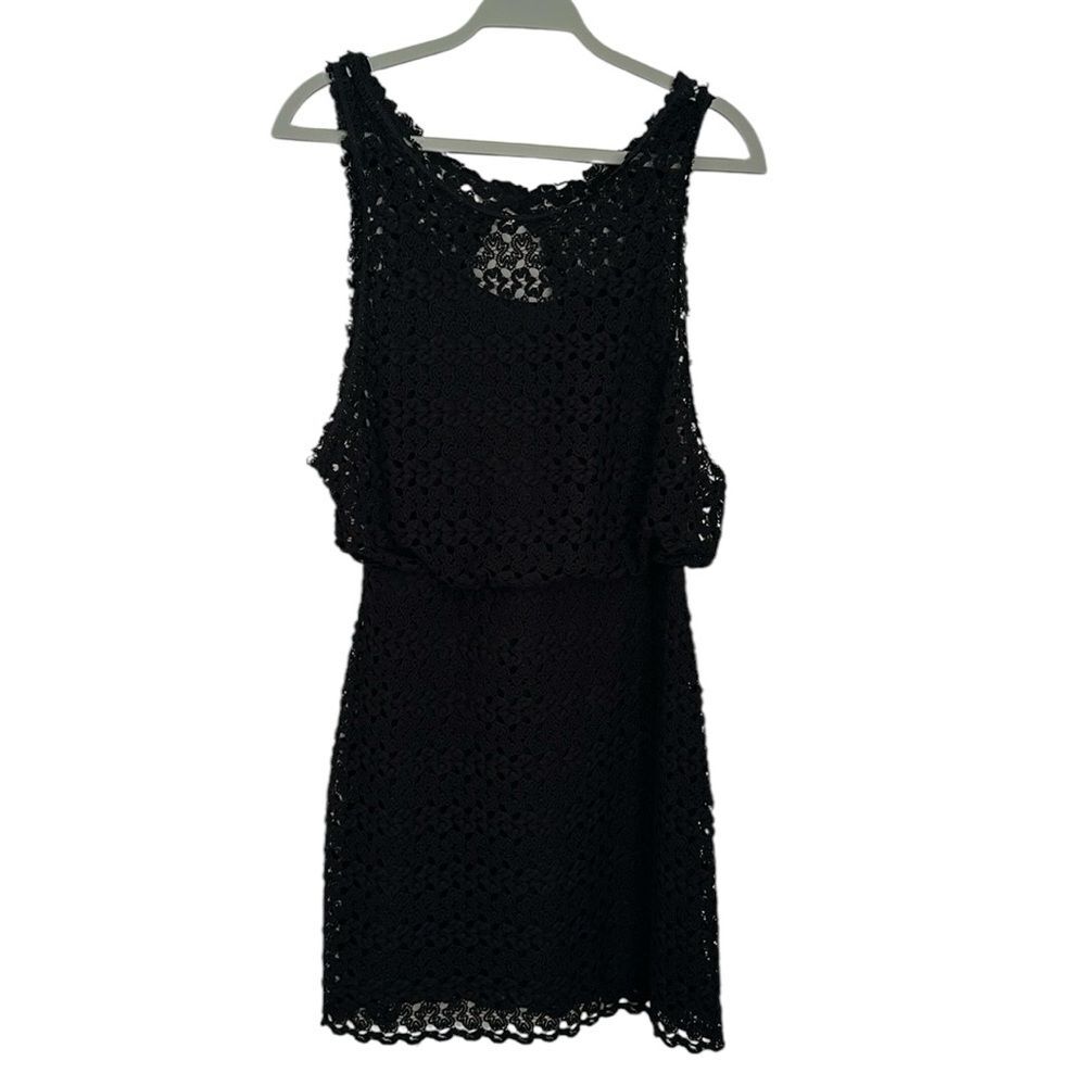 Free People Crochet Boho Dress Liner Black Festival Size Small